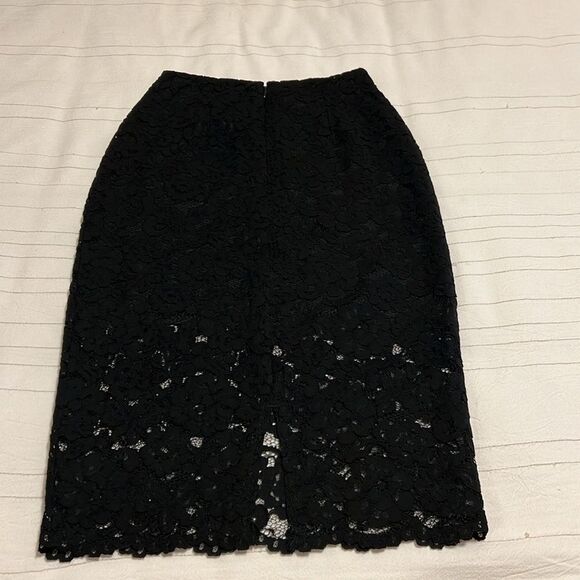 Beautiful H&M Black Lace Pencil Skirt - Picture 3 of 6